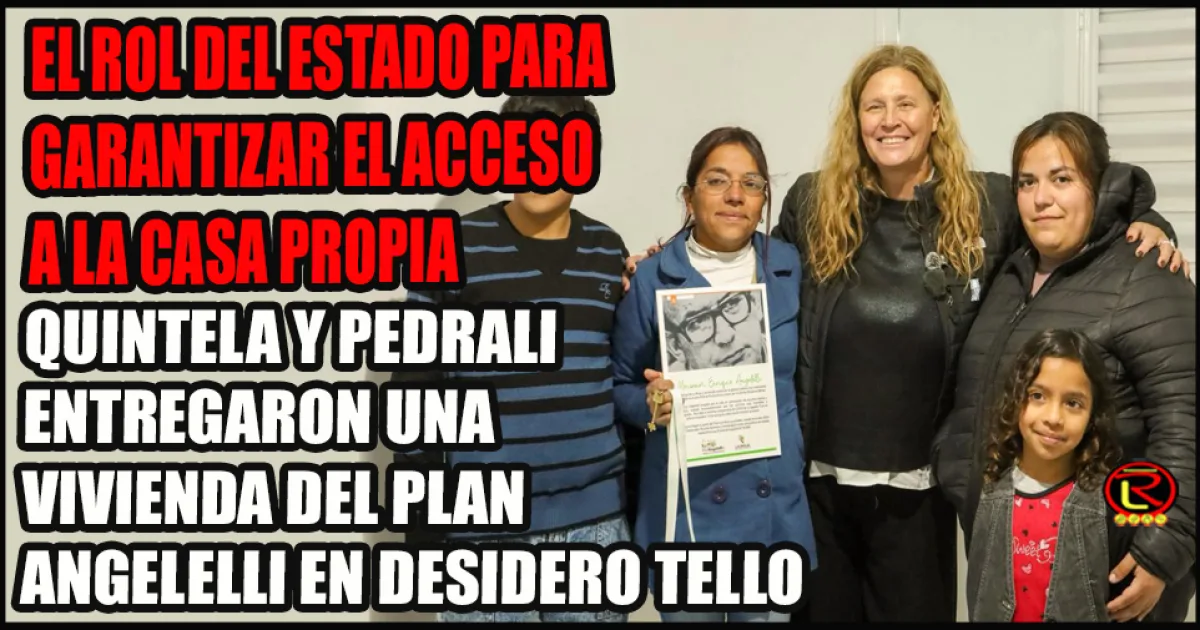 El Plan Angelelli entregó nuevas viviendas en el 140° aniversario de Rosario Vera Peñaloza