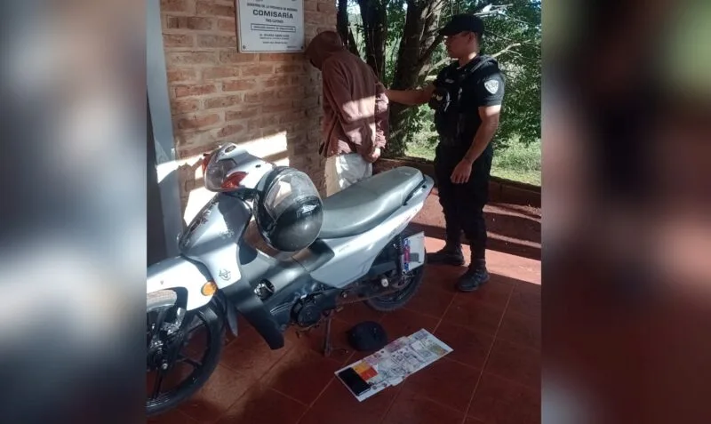 Detienen a un falso mototaxista tras asaltar a una mujer mayor en Apóstoles