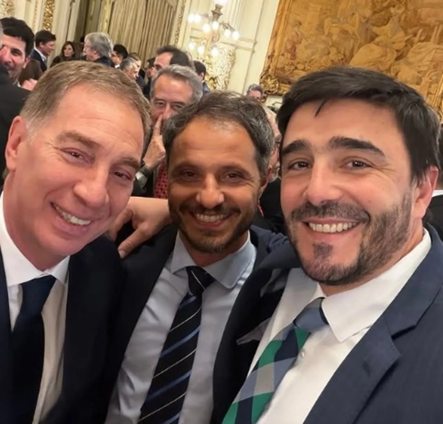 Diego Santilli asumió como Jefe de Gabinete en un acto con gobernadores y dirigentes