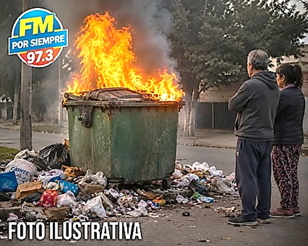 Incendian un tercer contenedor de residuos en La Esmeralda y vecinos alertan por vandalismo creciente