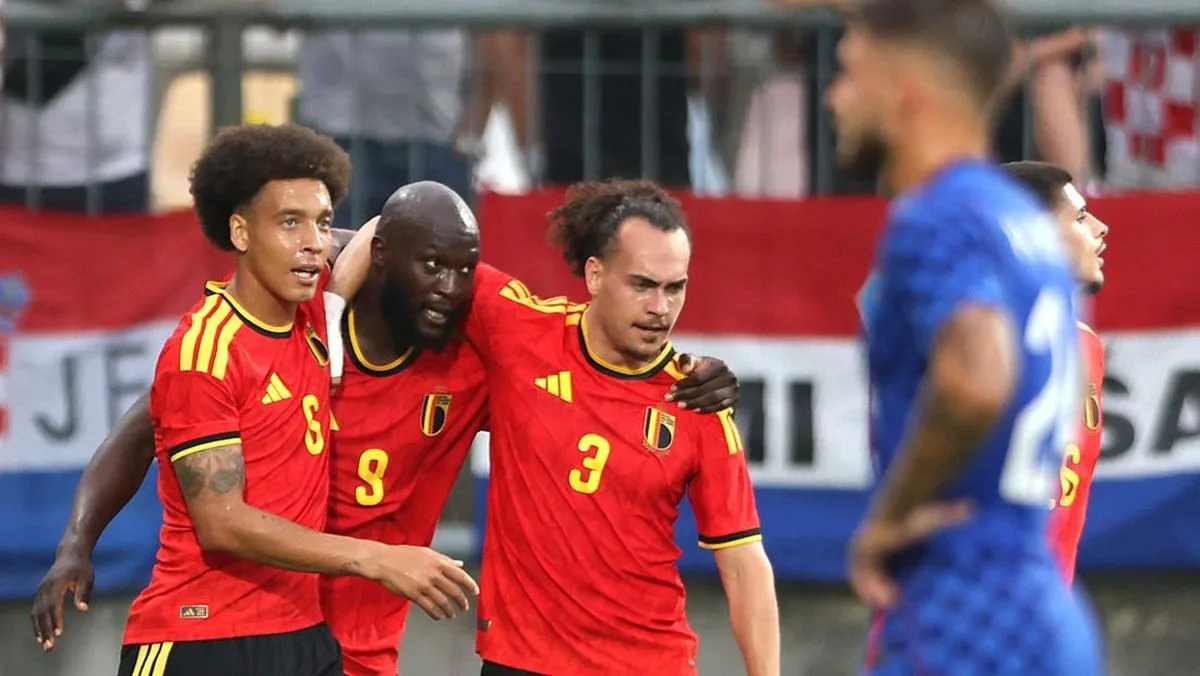 Lukaku anota en su regreso y Bélgica supera 2-0 a Croacia en amistoso
