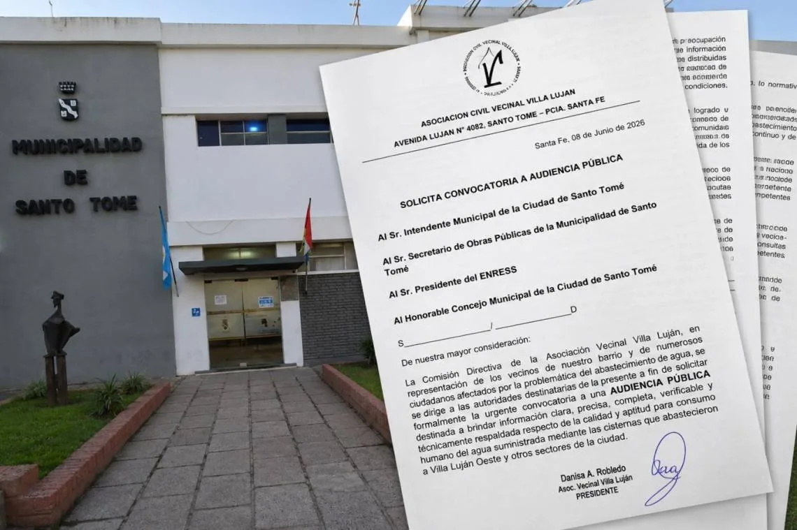 Vecinos de Villa Luján exigen audiencia pública para esclarecer dudas sobre calidad del agua