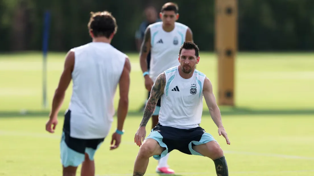 Argentina completa su último entrenamiento previo al partido contra Cabo Verde en Miami