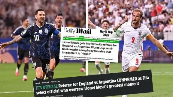 Controversia en la designación del árbitro para la semifinal entre Argentina e Inglaterra