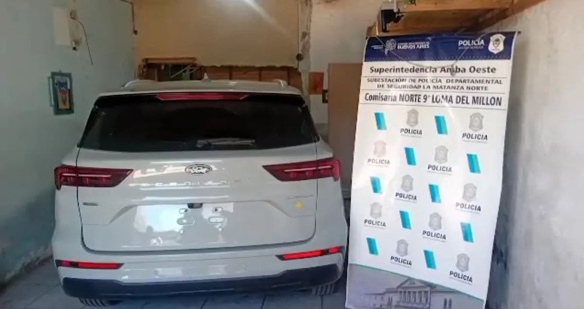 Detienen a dos sospechosos tras robo y recuperación de camioneta en La Matanza