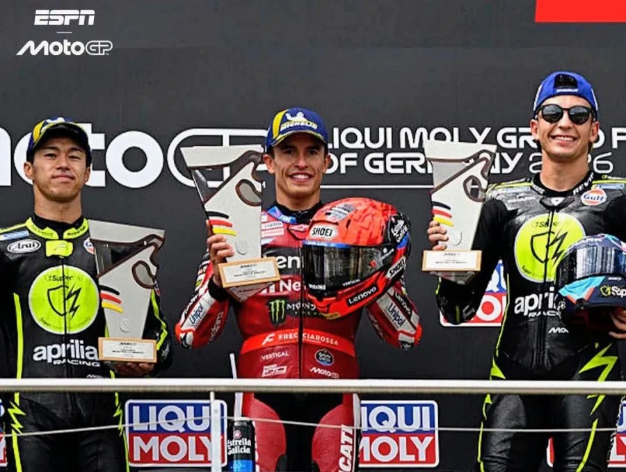 Marc Márquez reafirma su dominio en Sachsenring tras ganar el Gran Premio de Alemania