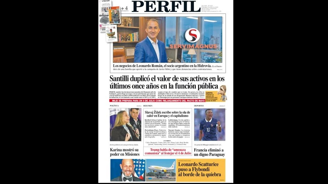 Santilli multiplicó por más de 300 su patrimonio en once años en la función pública