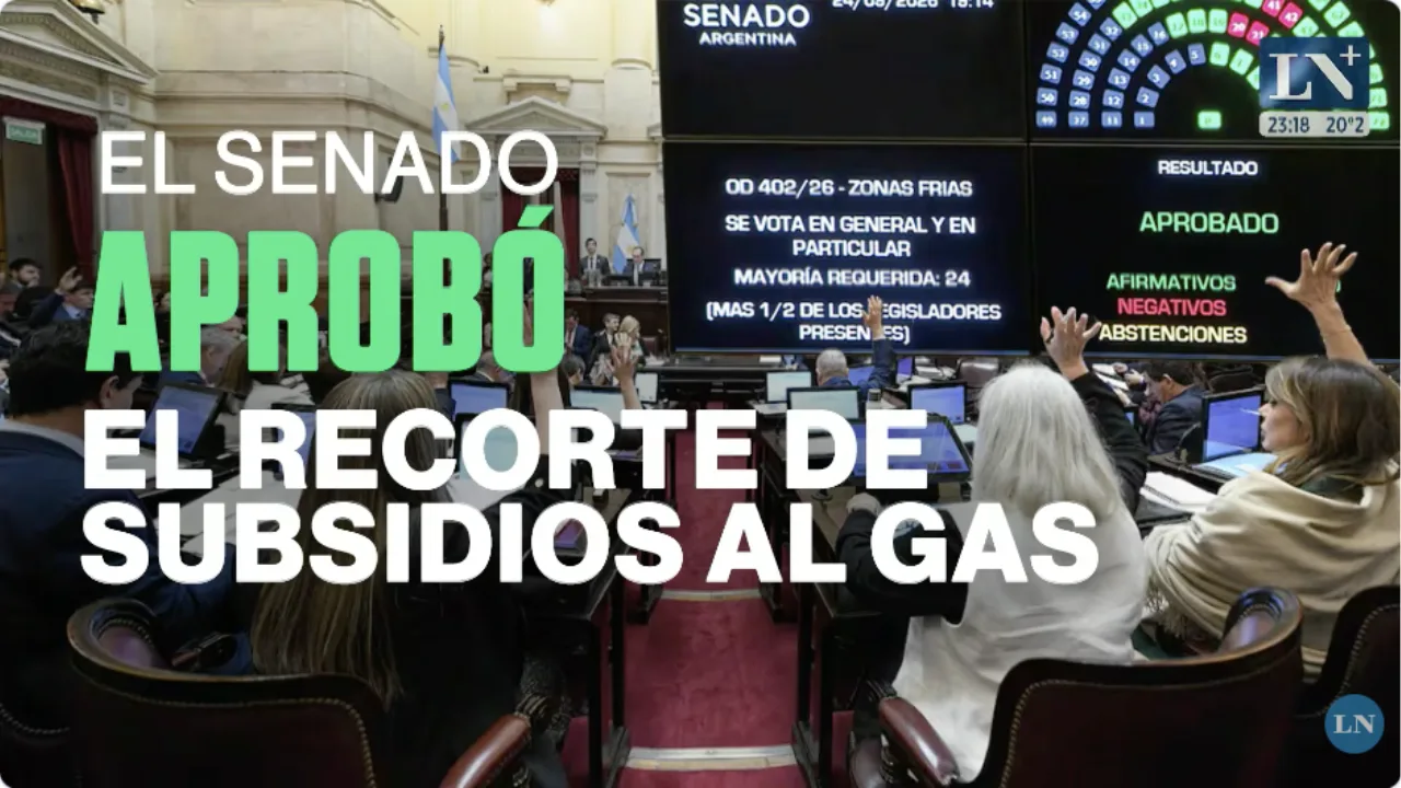 Senado aprobó eliminación de subsidios en zonas frías y modificaciones en el BCRA