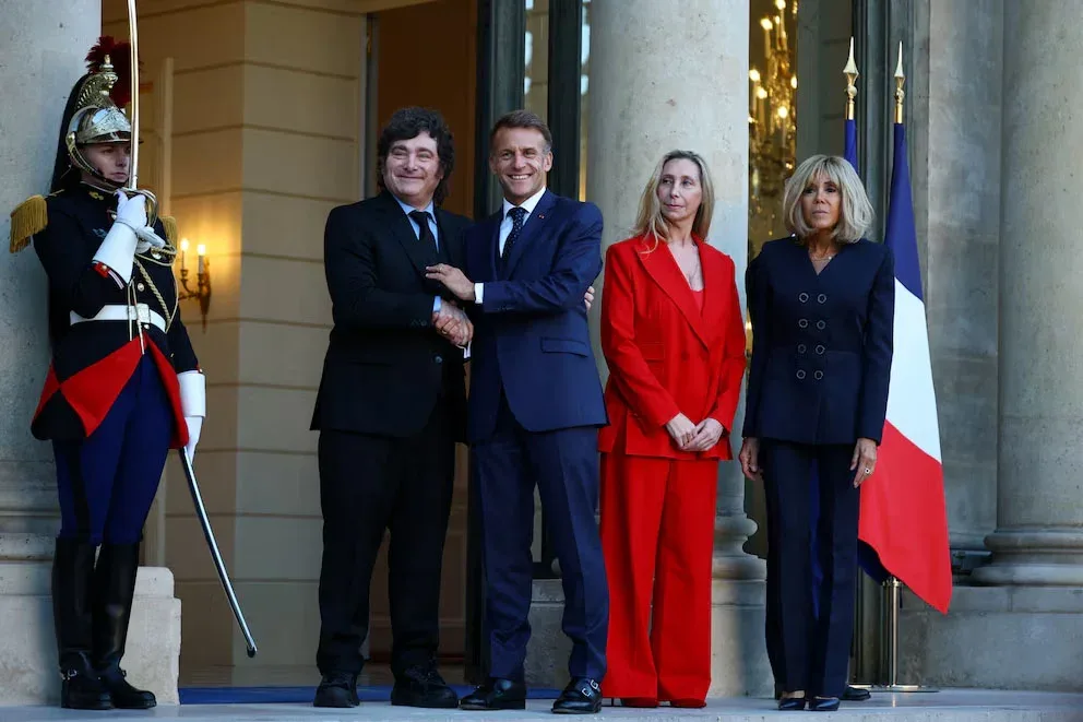 Javier Milei se reunió con Emmanuel Macron para abordar temas económicos y comerciales