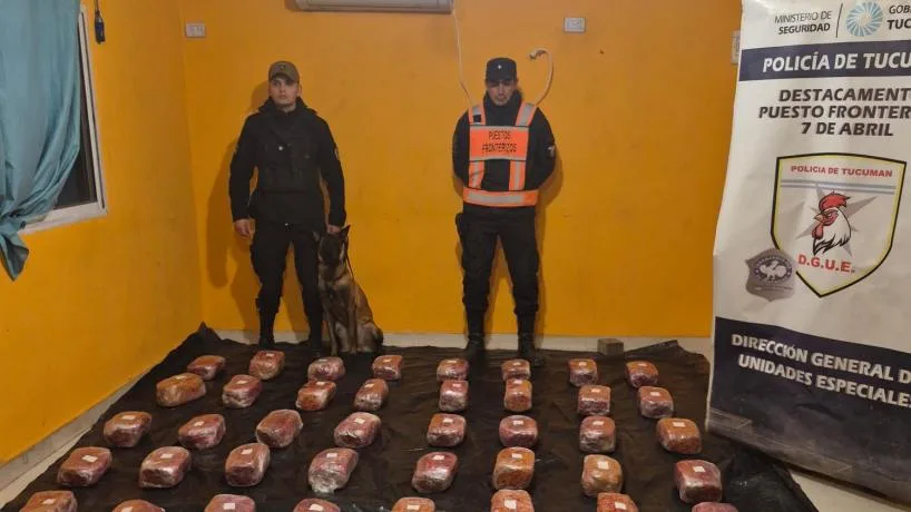 La policía de Tucumán secuestró más de 48 kilos de marihuana y detuvo a dos mujeres vinculadas
