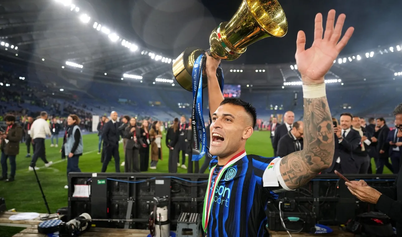 Lautaro Martínez lideró a Inter en la conquista de la Copa Italia 2026