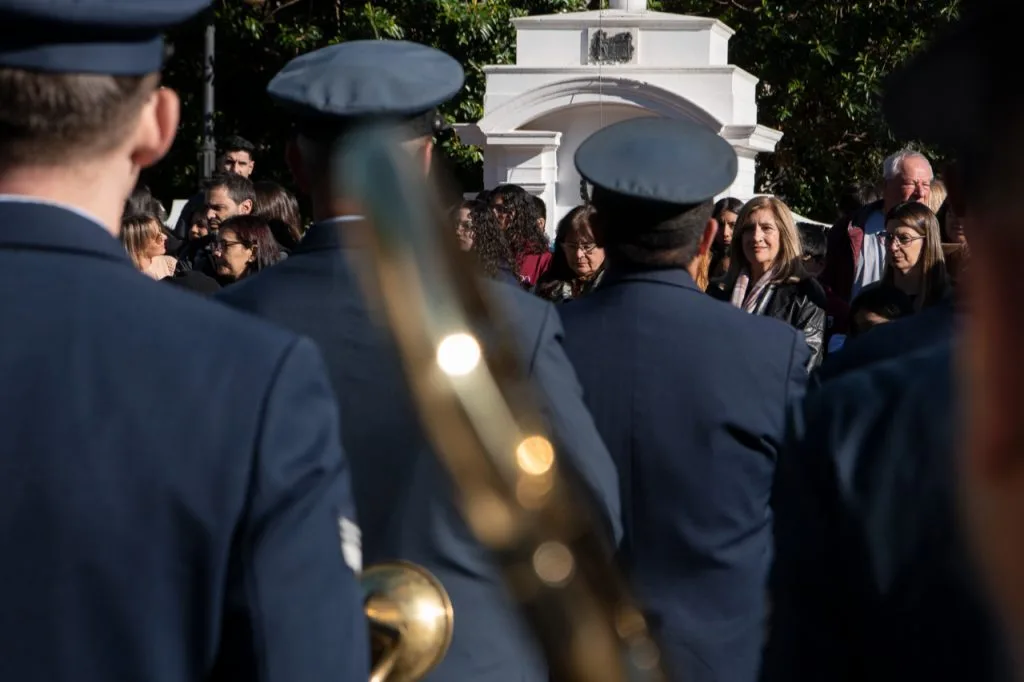 Paraná recordó los 213 años del Himno Nacional Argentino con acto en Plaza 1° de Mayo